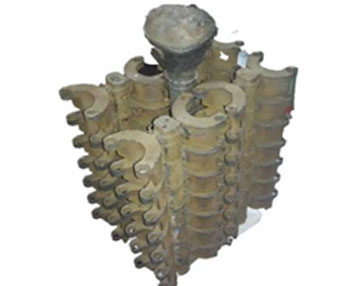 Castings clutch with gating system made by shell method